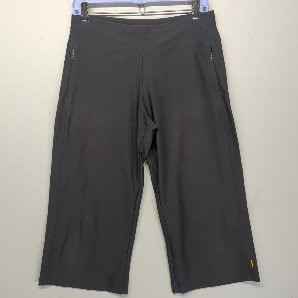 Lucy Made In USA Women's Wide Leg Capri Gray Small Yoga Pants